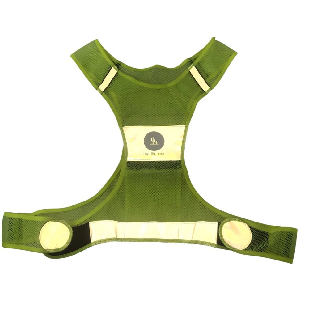 Reflective Safety Vest Cycling Walking.  Yellow Fluorescent.  Hi Visibility Hi V